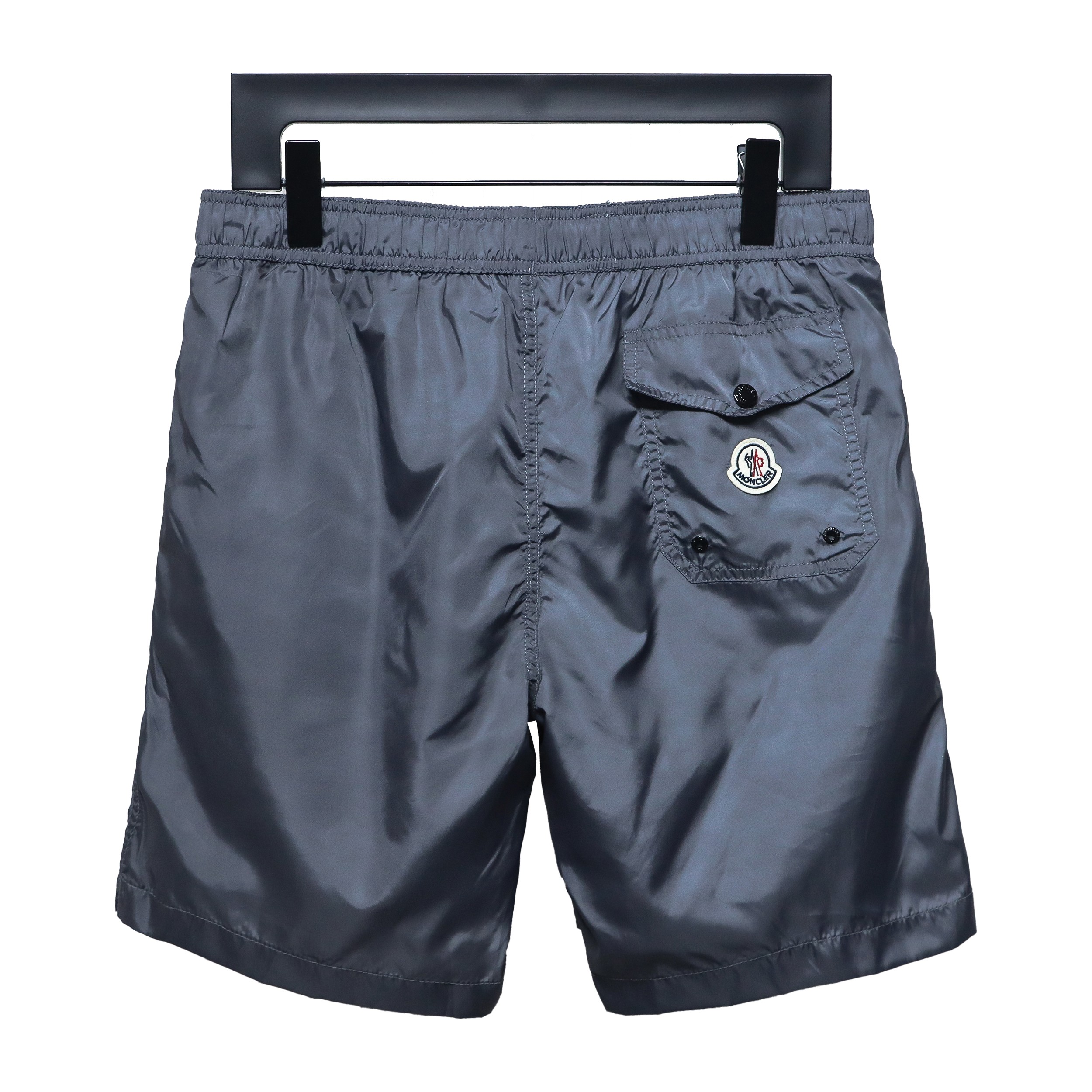 Moncler Classic Pocket Logo Woven Shorts Grey