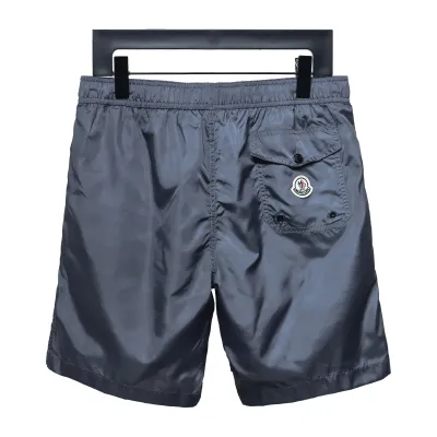Moncler Classic Pocket Logo Woven Shorts Grey 01