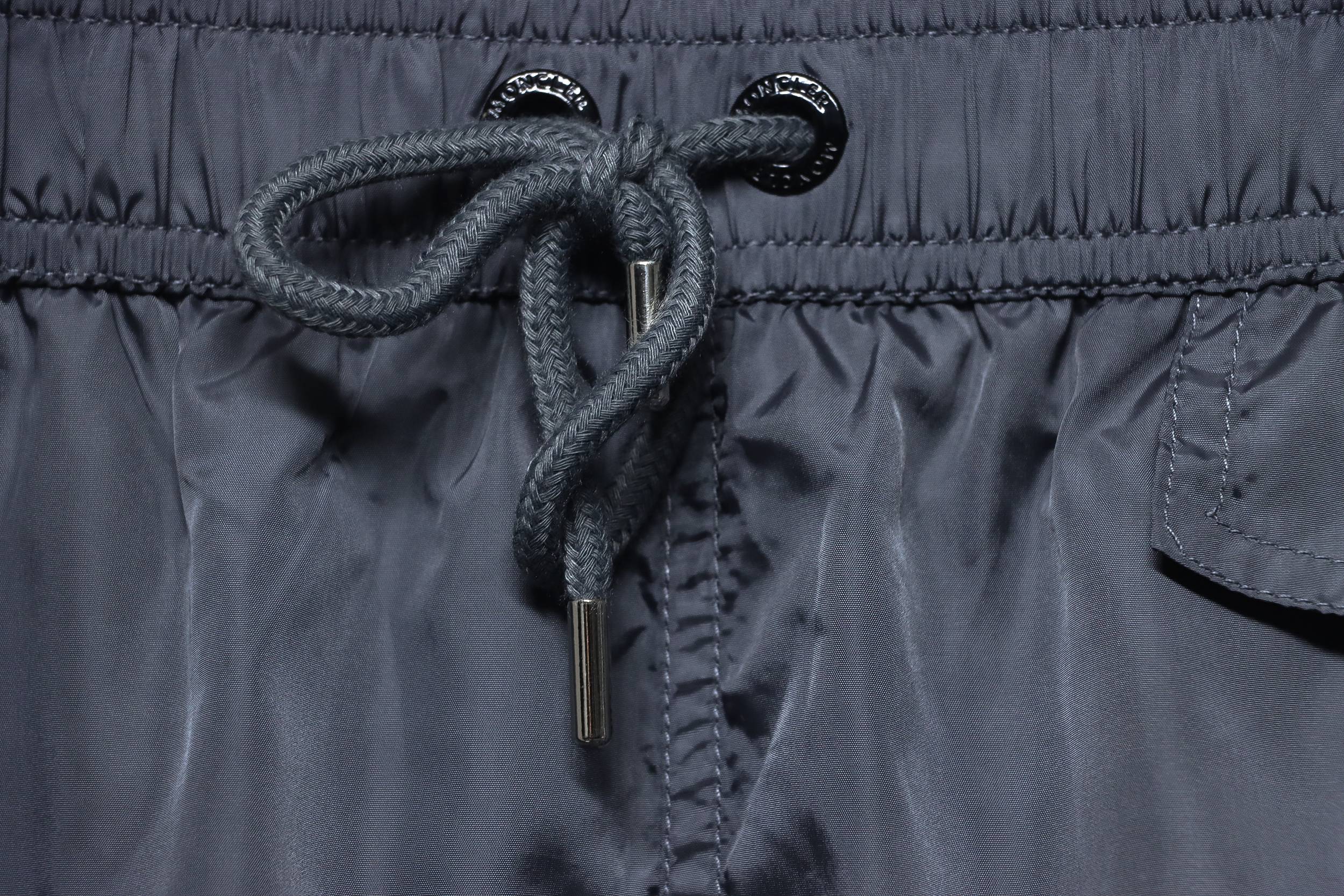 Moncler Classic Pocket Logo Woven Shorts Grey