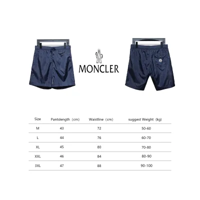 Moncler Classic Pocket Logo Woven Shorts Navy 02