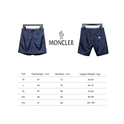 Moncler Classic Pocket Logo Woven Shorts Navy 02