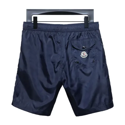 Moncler Classic Pocket Logo Woven Shorts Navy 01
