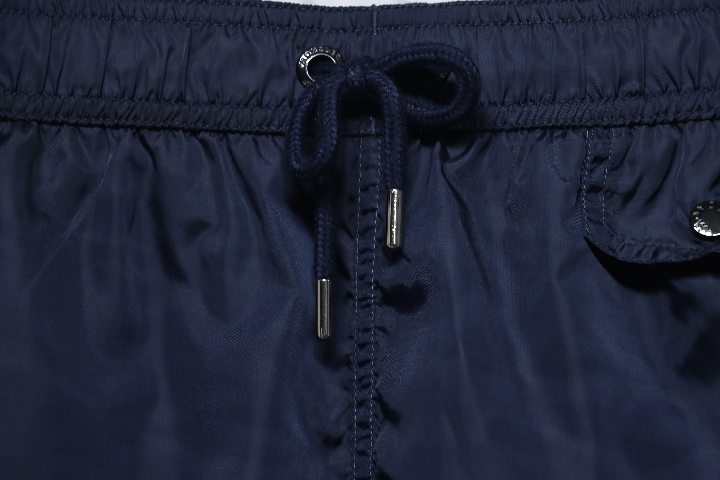 Moncler Classic Pocket Logo Woven Shorts Navy