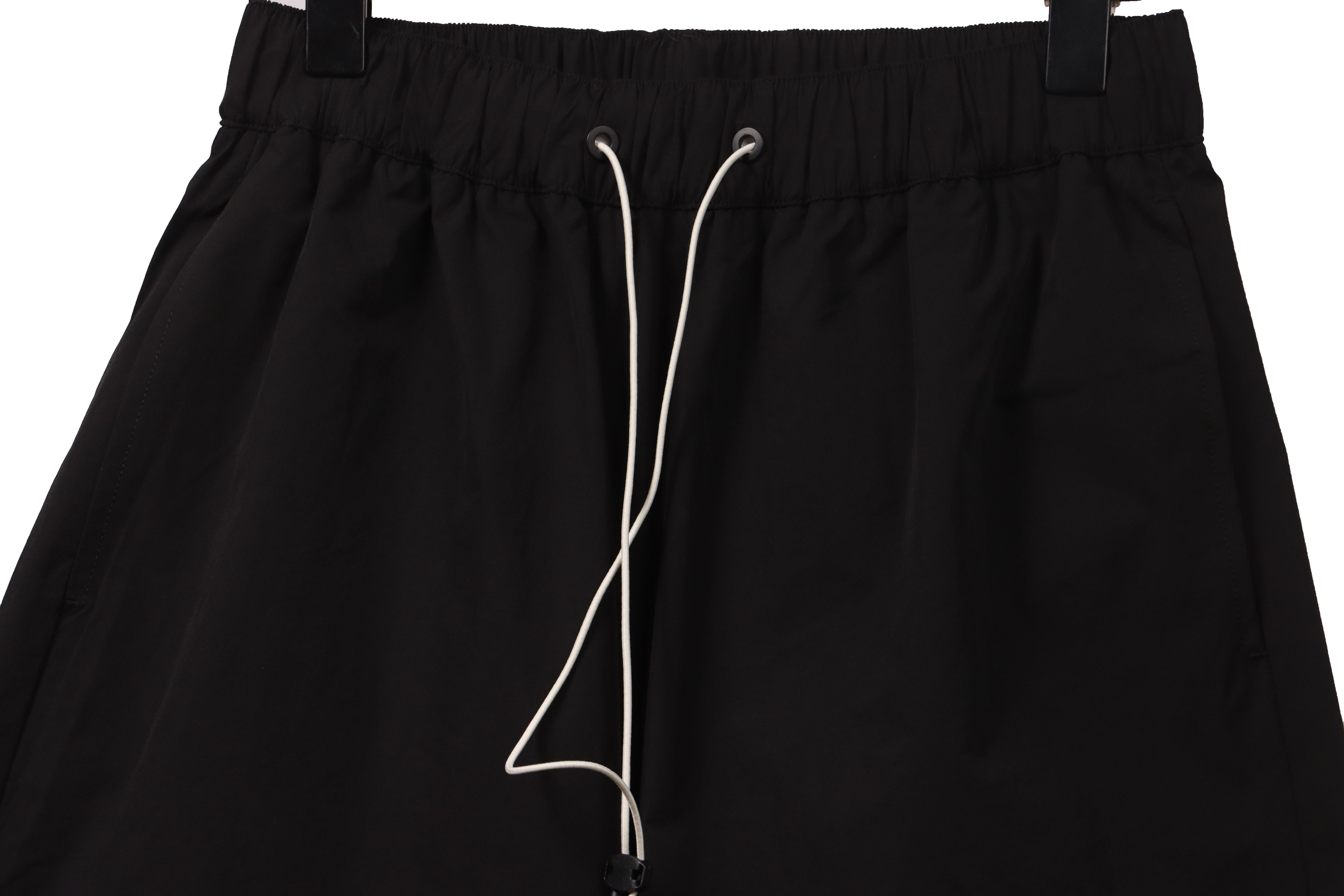 Moncler small logo woven shorts black