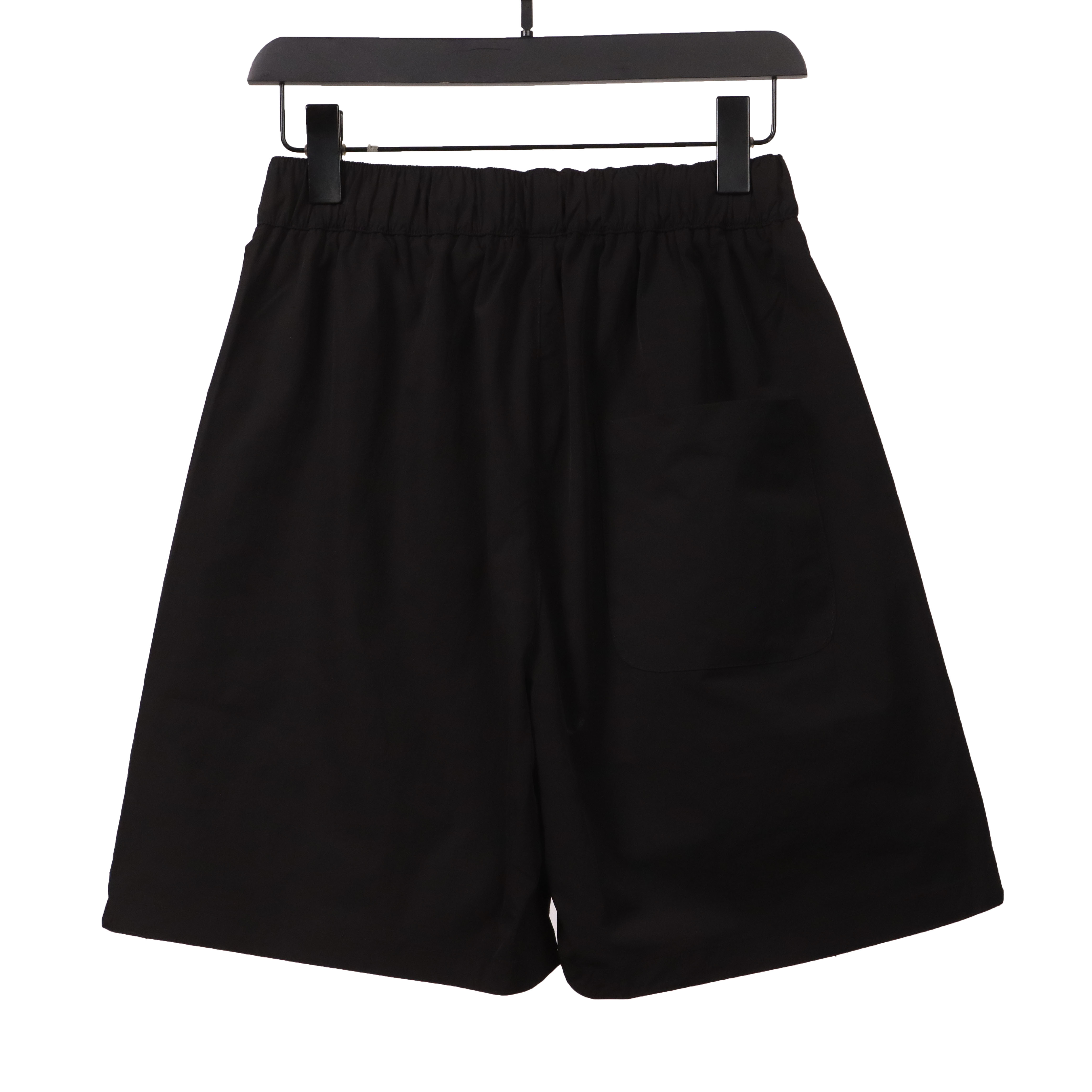 Moncler small logo woven shorts black