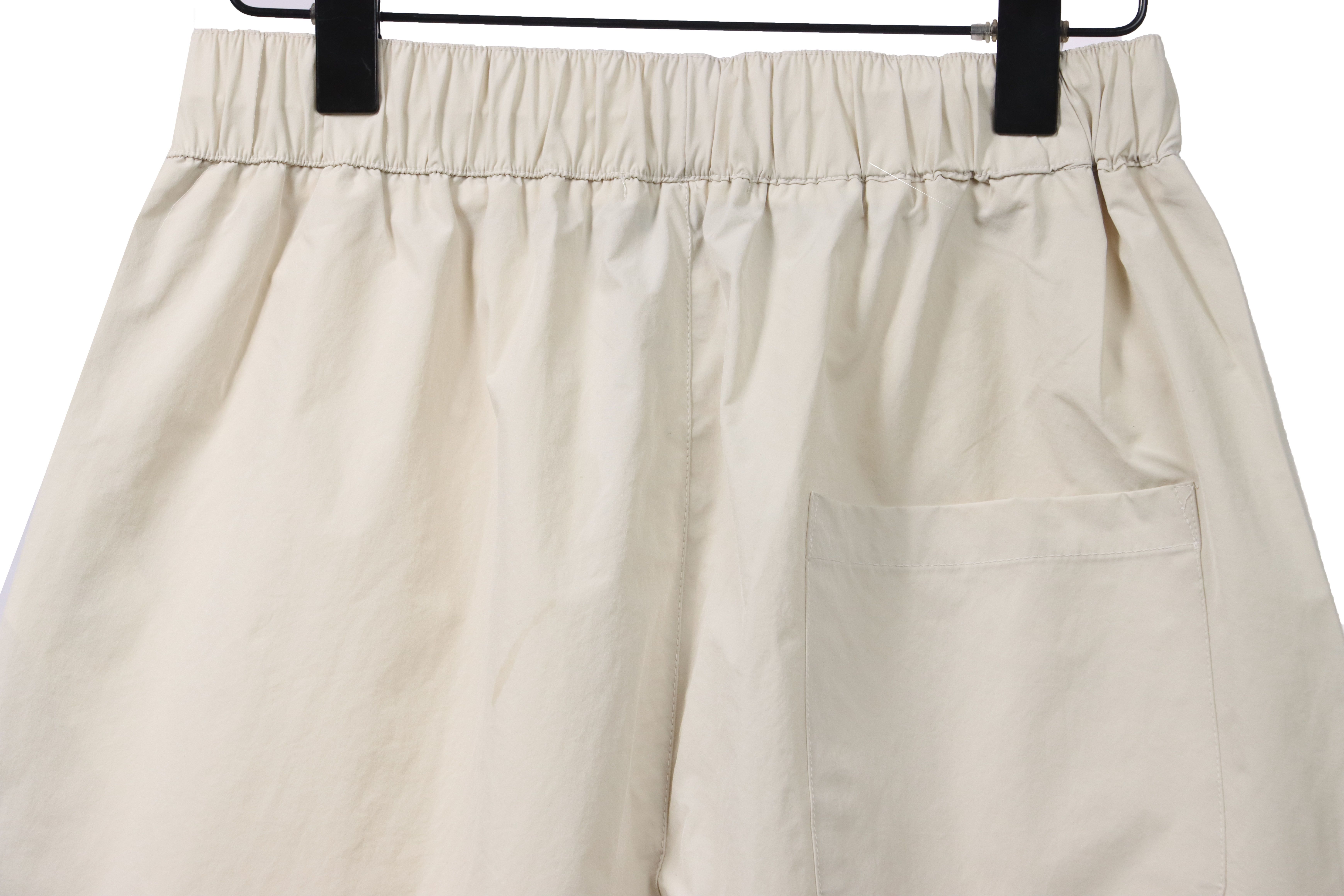 Moncler small logo woven shorts white