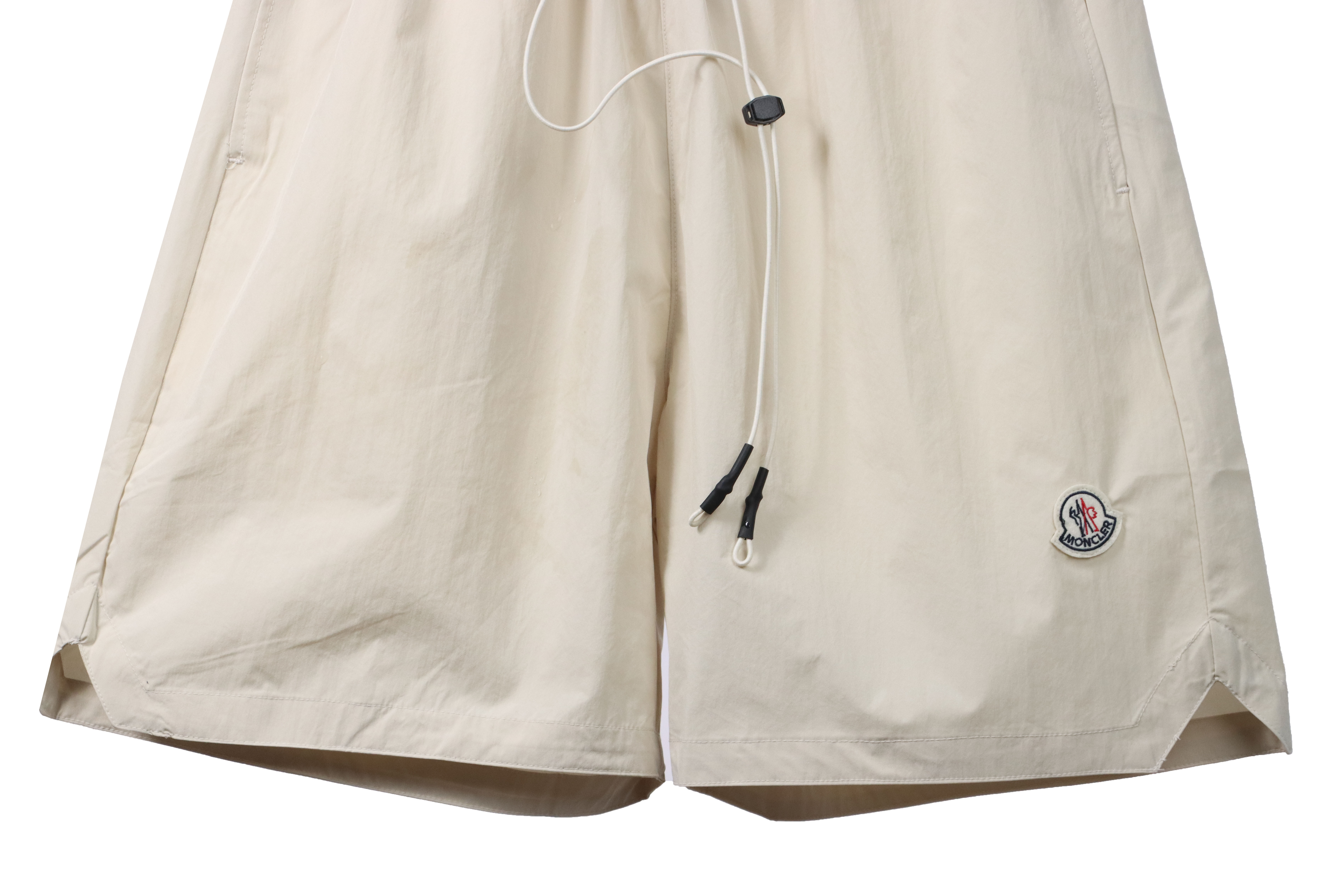 Moncler small logo woven shorts white