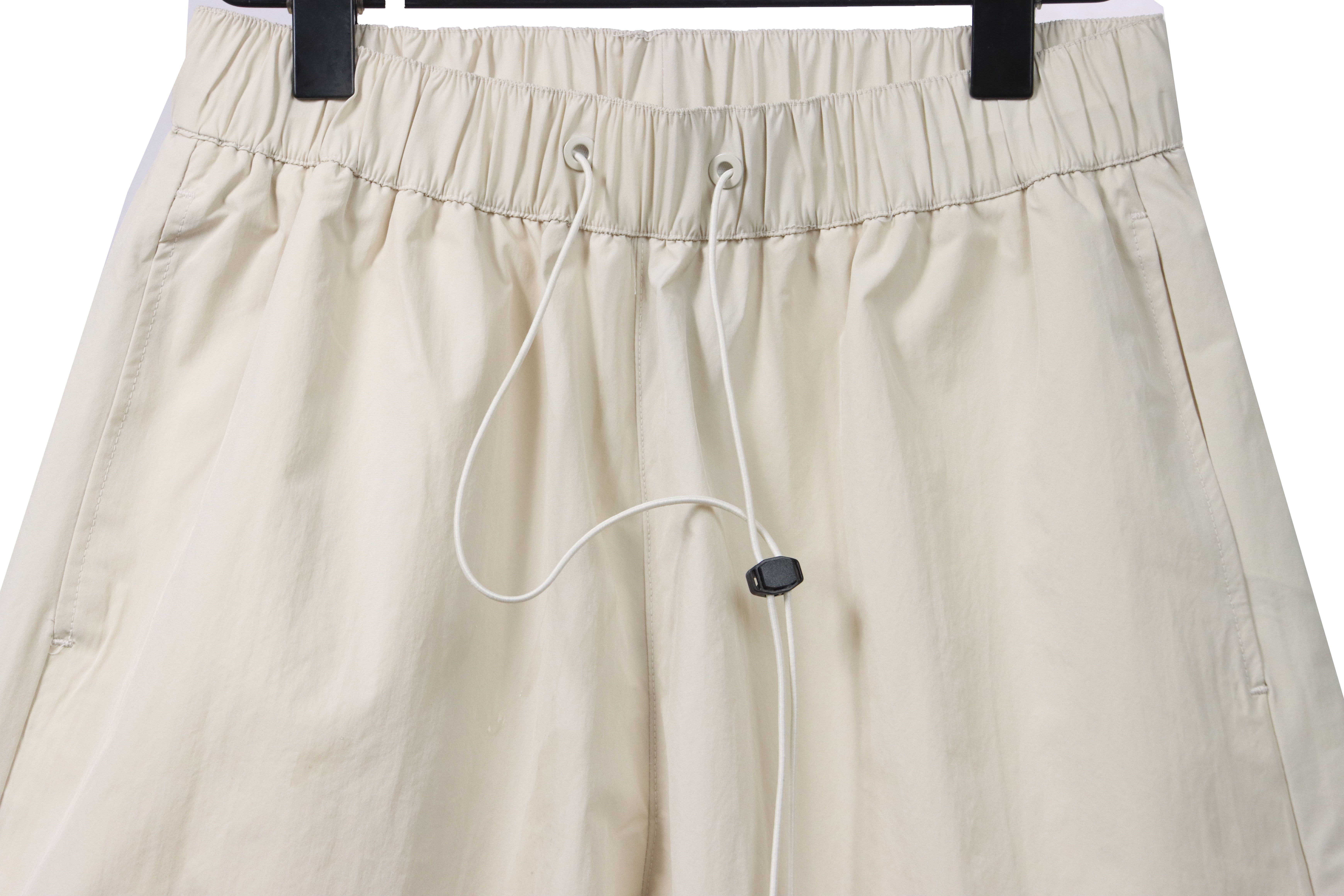 Moncler small logo woven shorts white