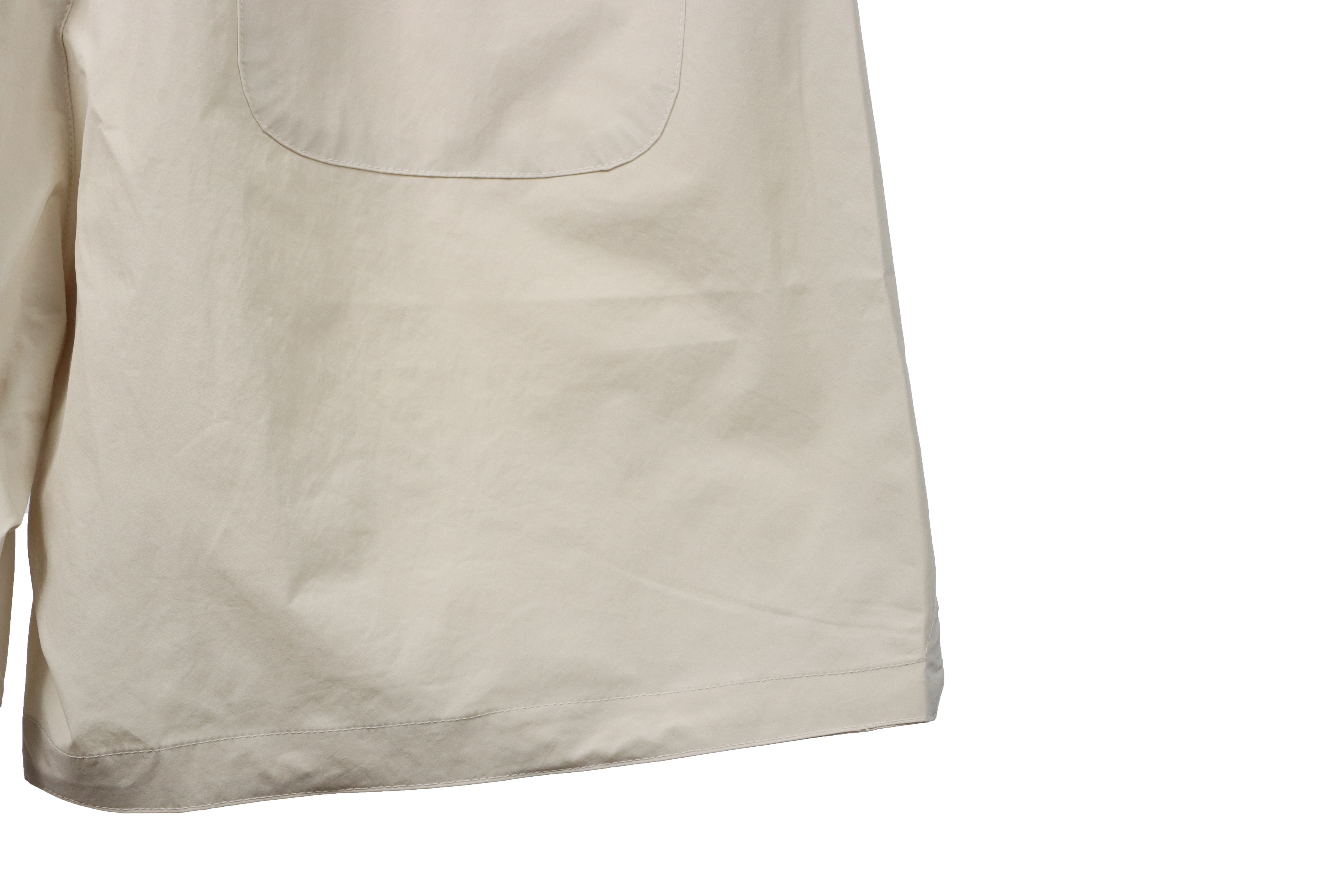 Moncler small logo woven shorts white