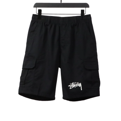 Stussy Classic Print Cargo Shorts black 01