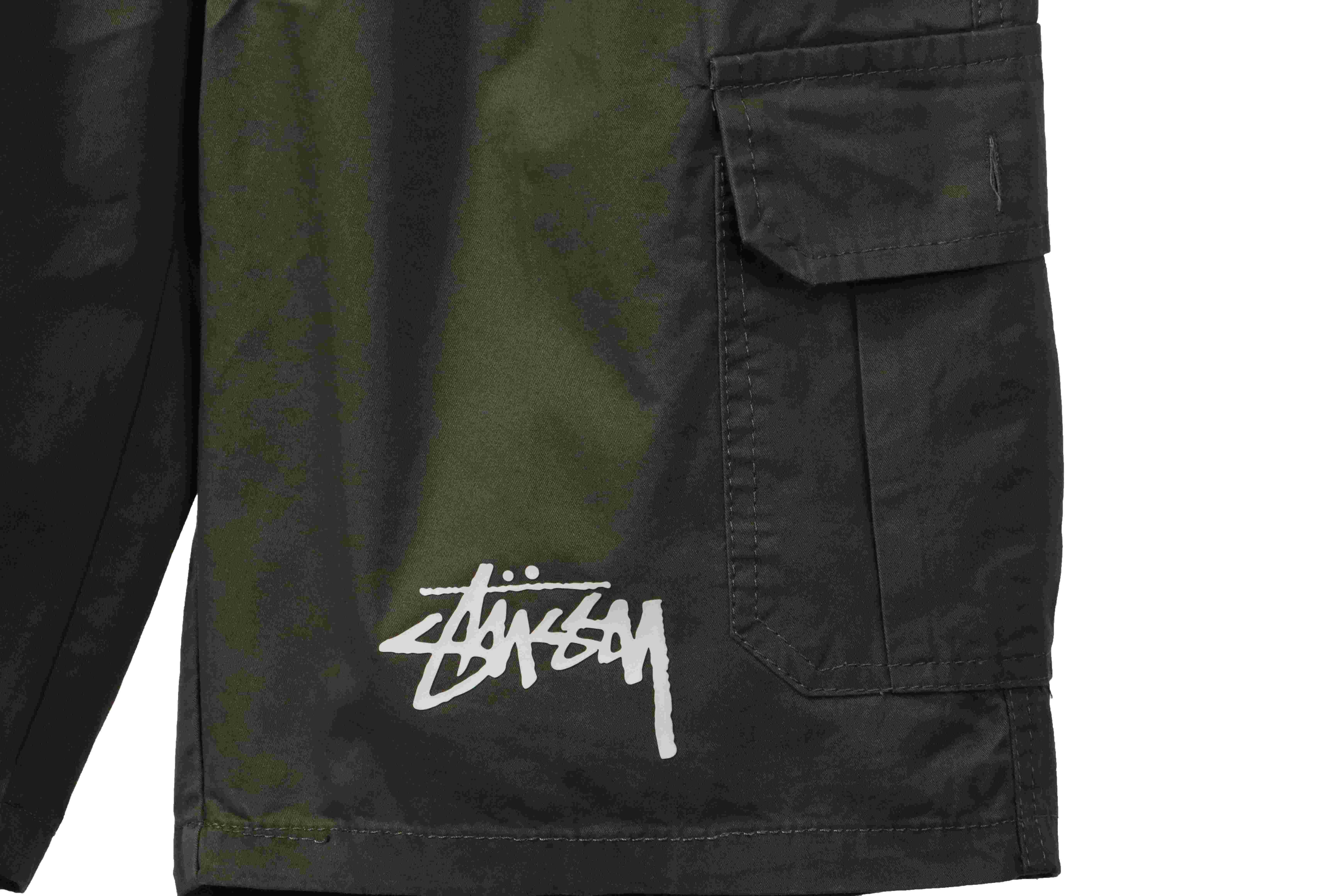 Stussy Classic Print Cargo Shorts Green