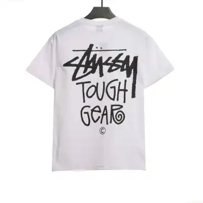 Stussy Classic Print Short Sleeve White 02