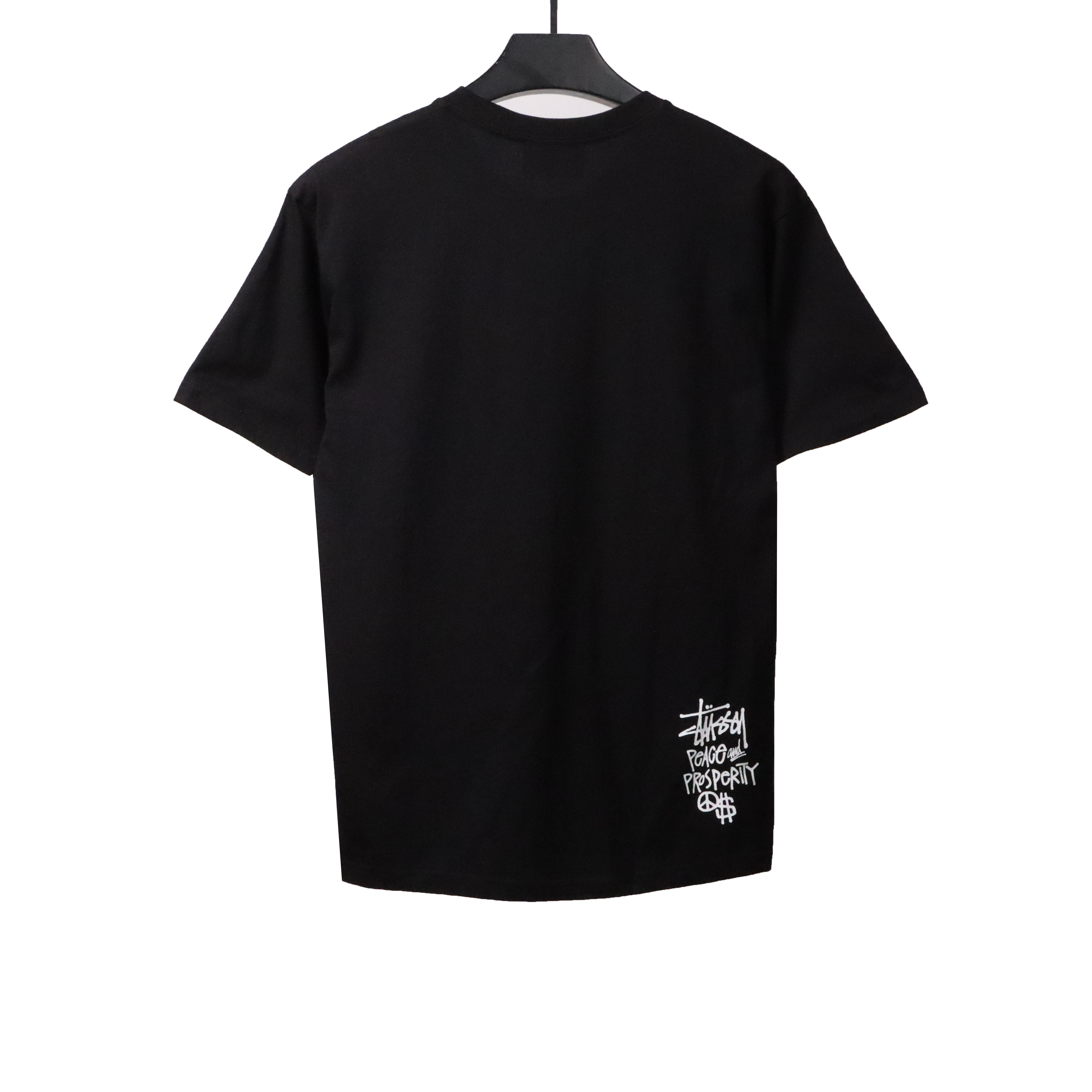 Stussy Doll Slogan Short Sleeve Black