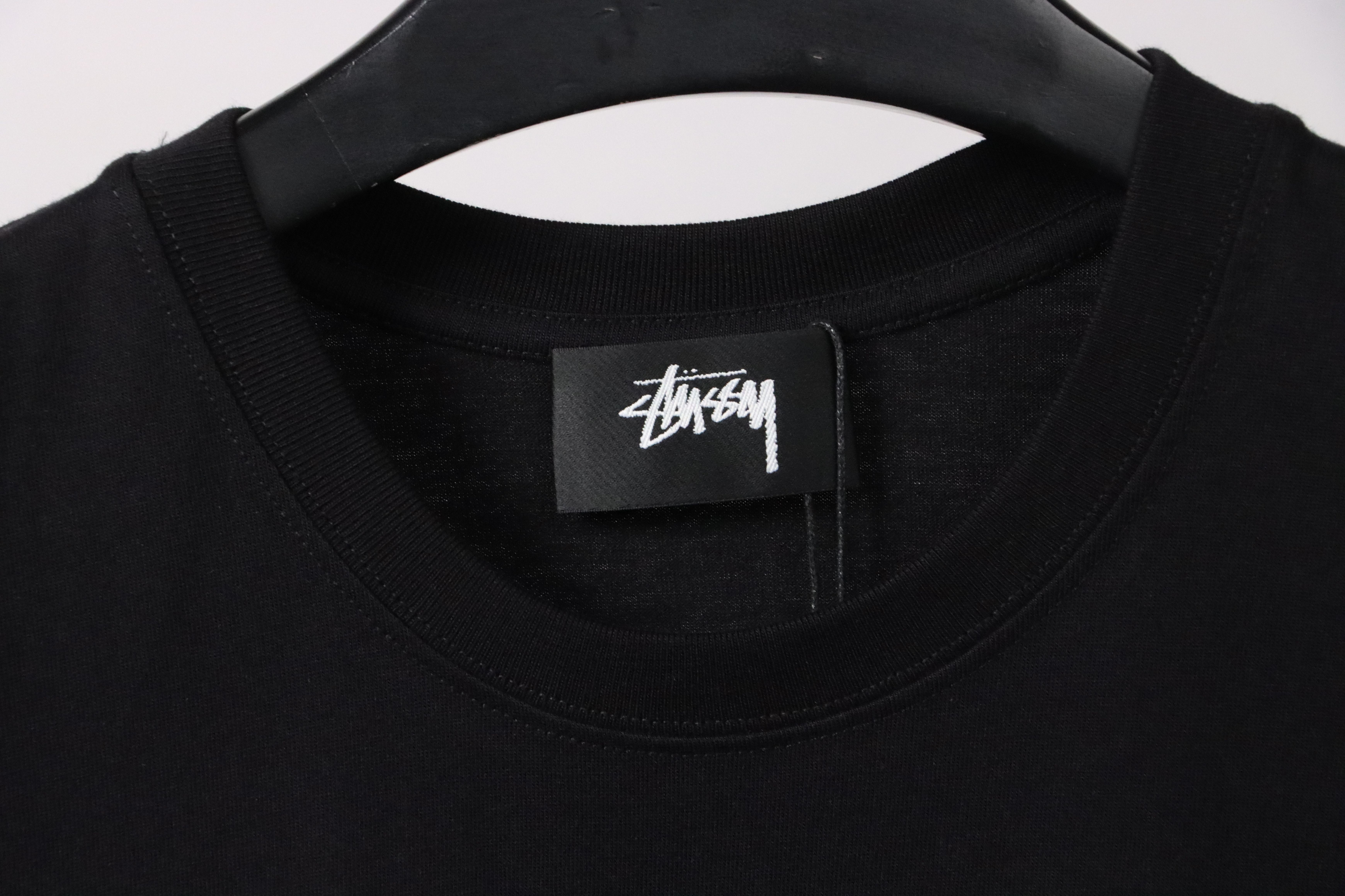 Stussy Doll Slogan Short Sleeve Black