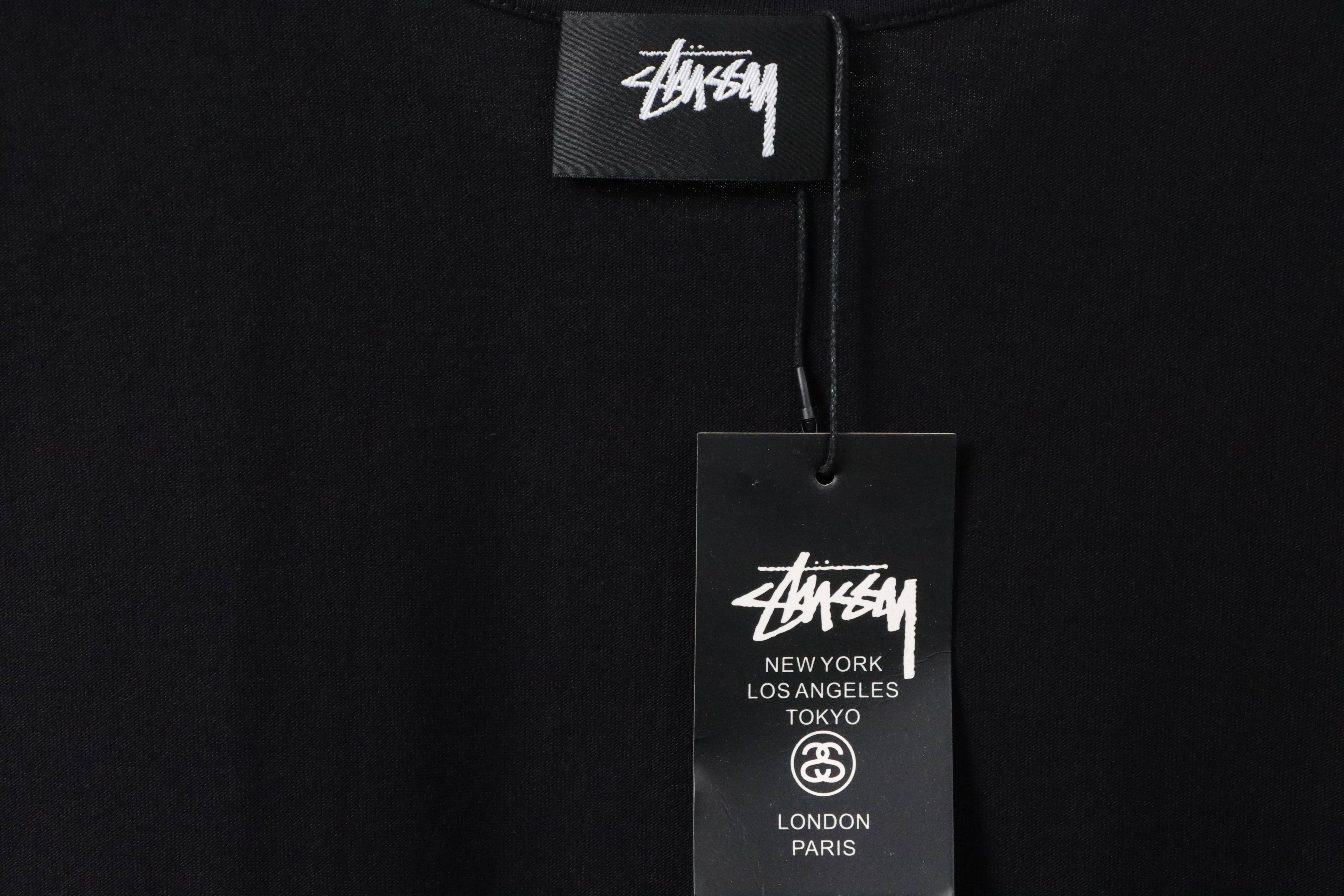 Stussy Doll Slogan Short Sleeve Black