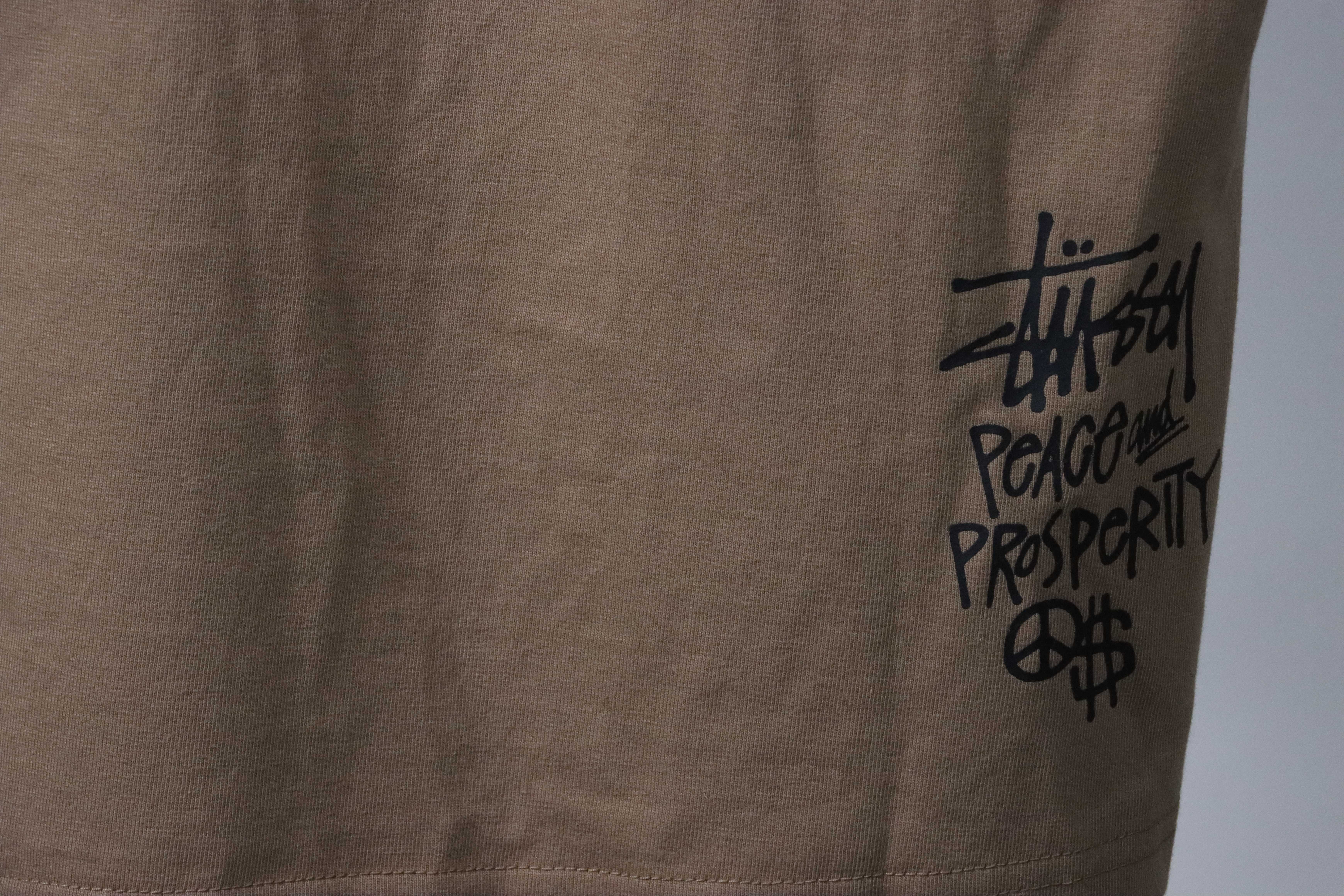 Stussy Doll Slogan Short Sleeve Khaki