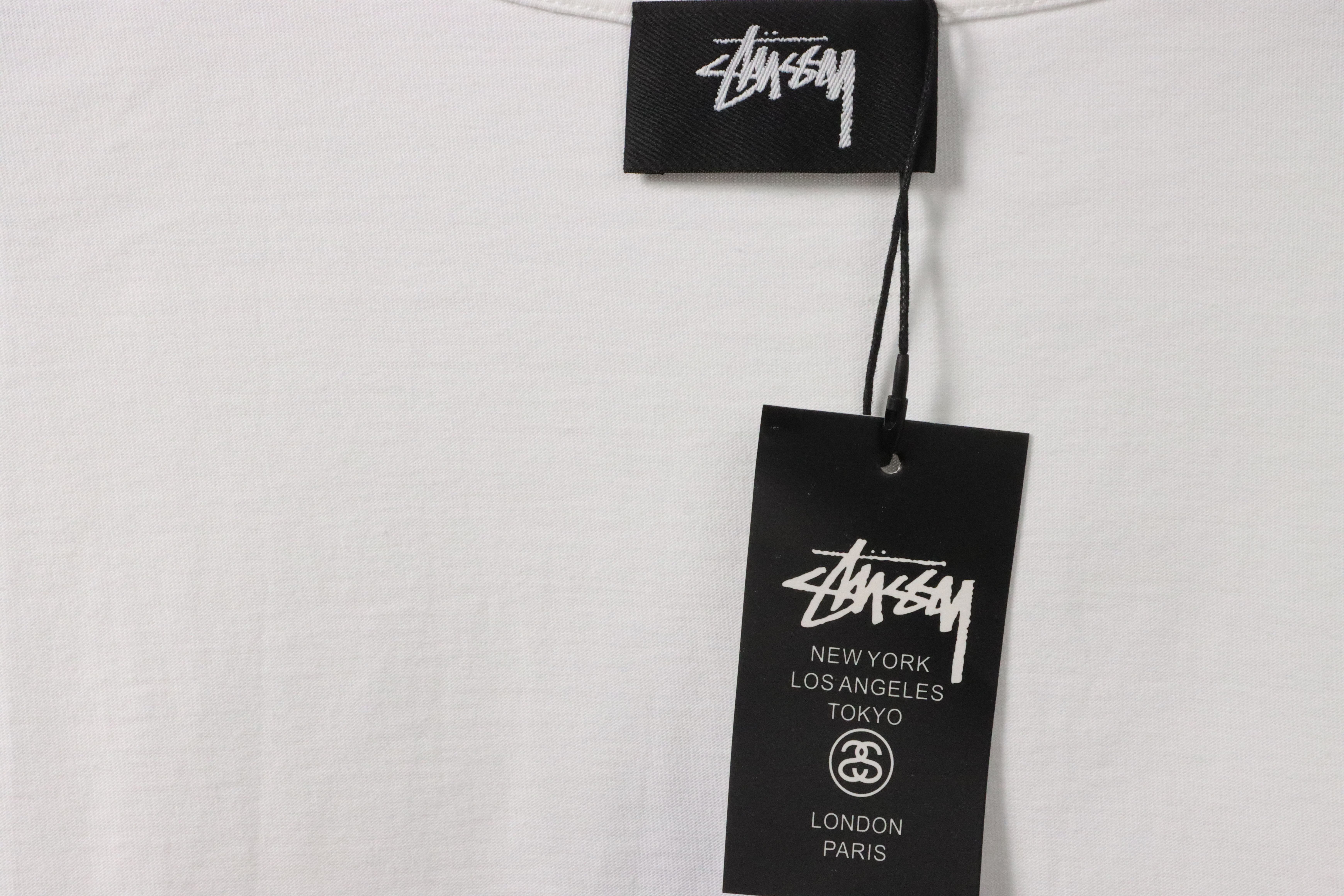 Stussy Doll Slogan Short Sleeve White