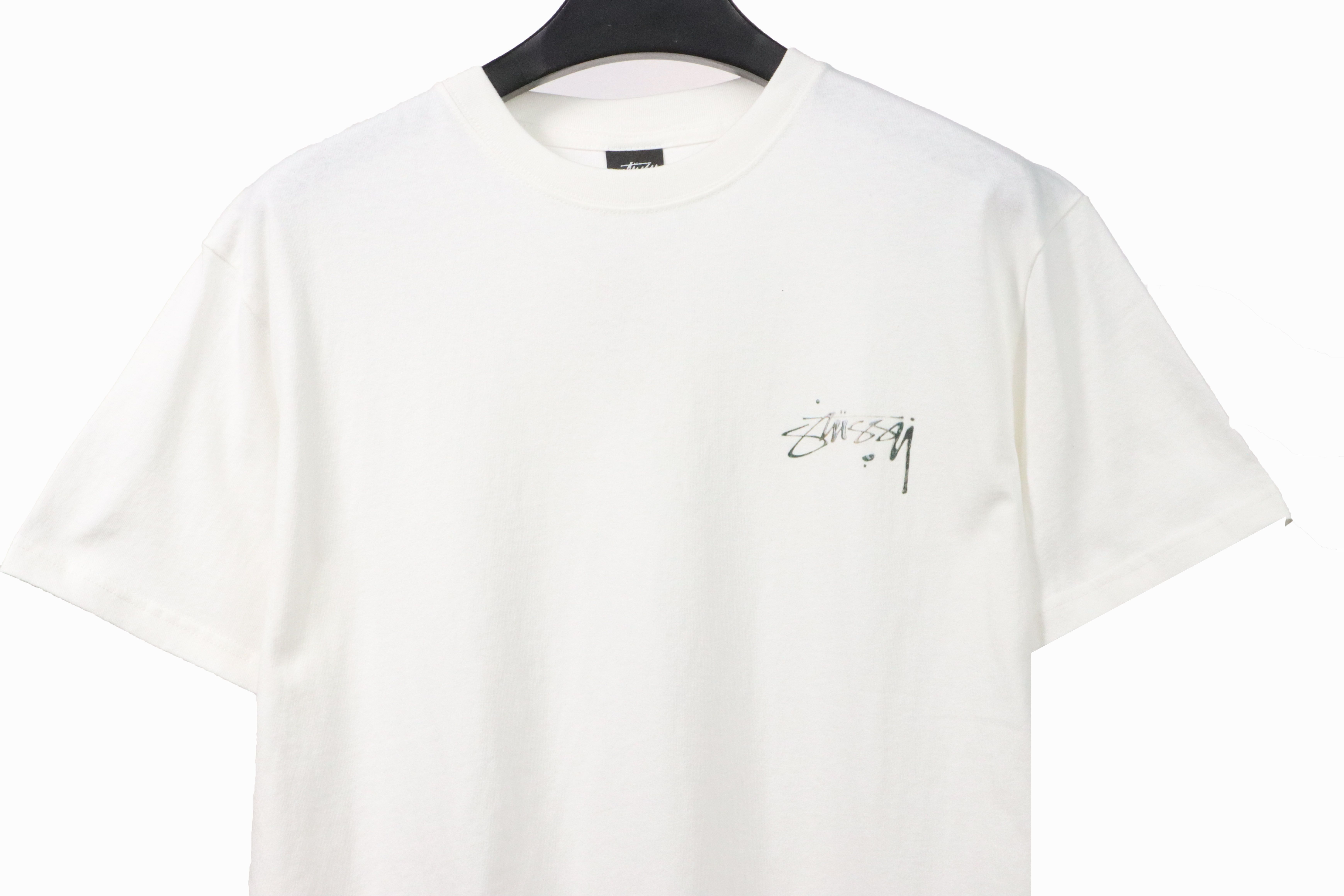 Stussy Signature Painting Print Short Sleeve White