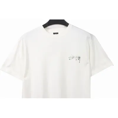 Stussy Signature Painting Print Short Sleeve White 02