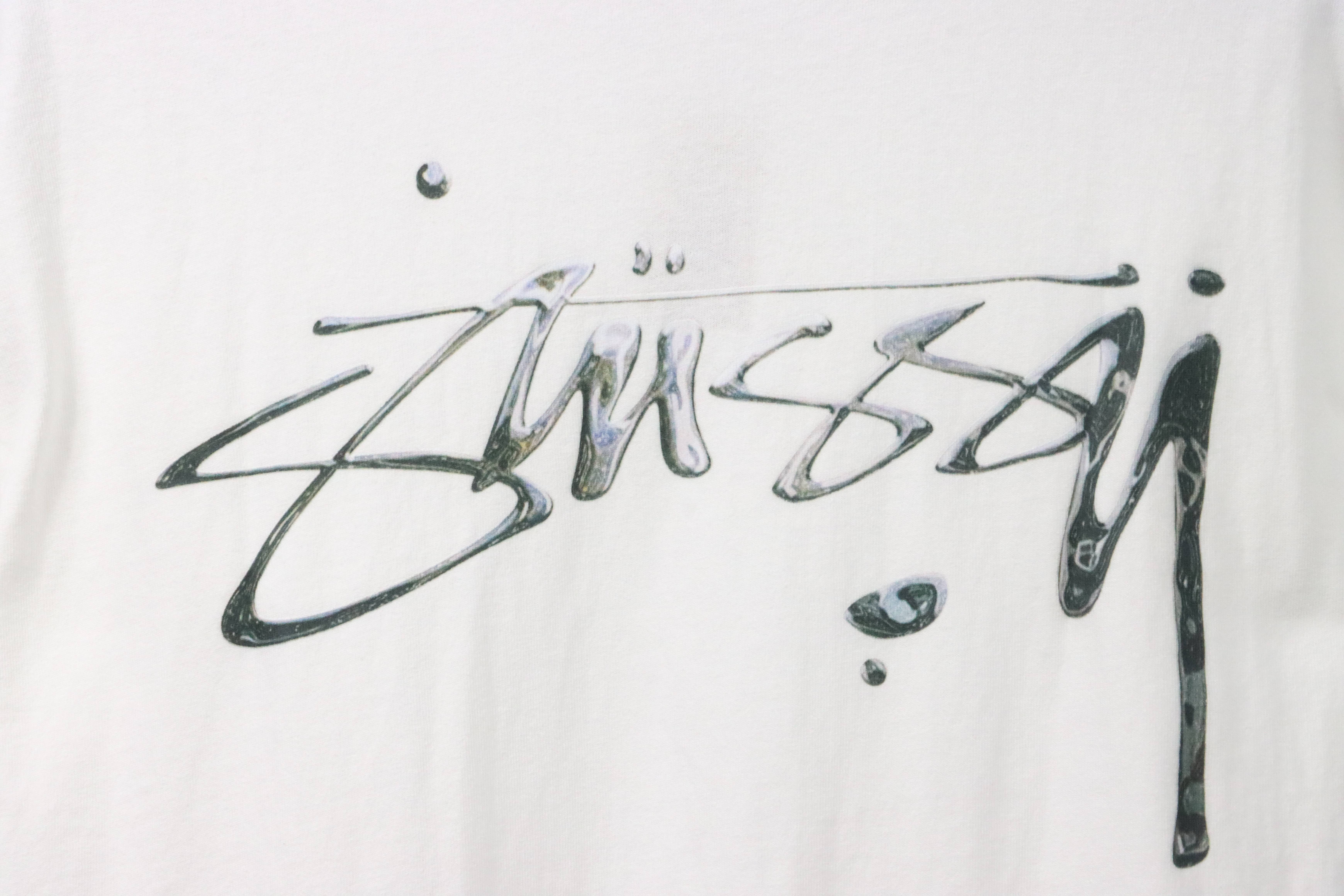 Stussy Signature Painting Print Short Sleeve White