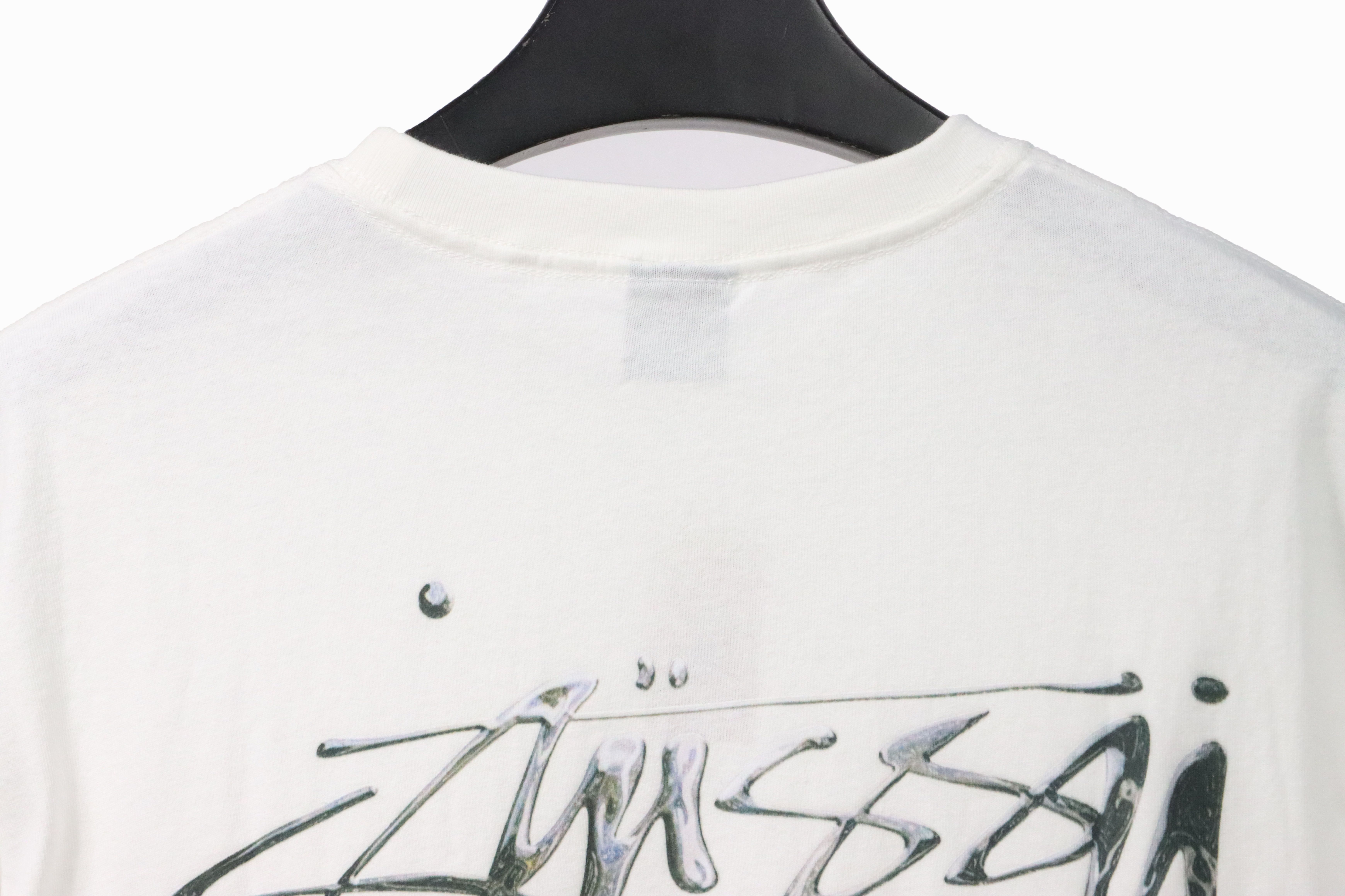Stussy Signature Painting Print Short Sleeve White