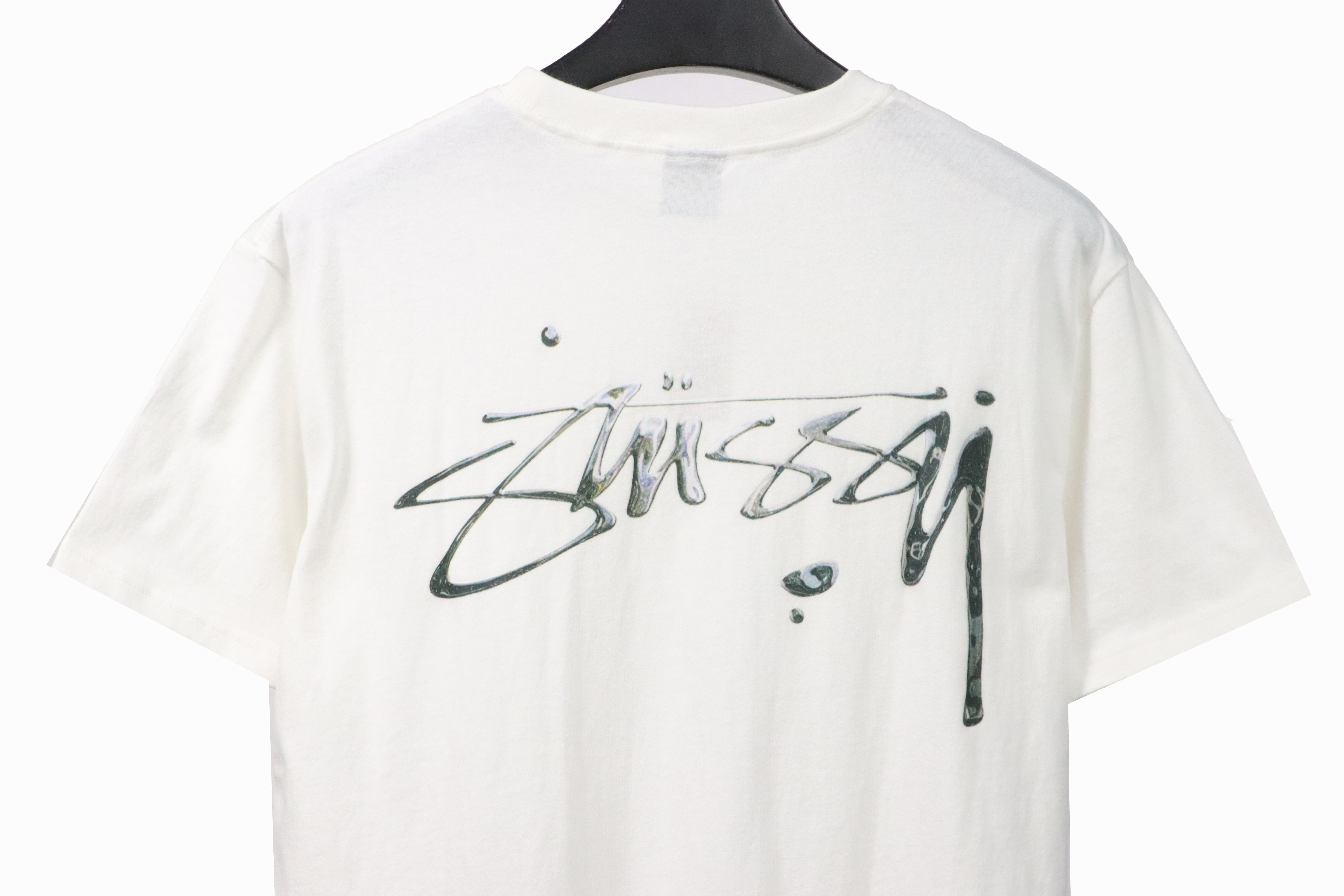 Stussy Signature Painting Print Short Sleeve White