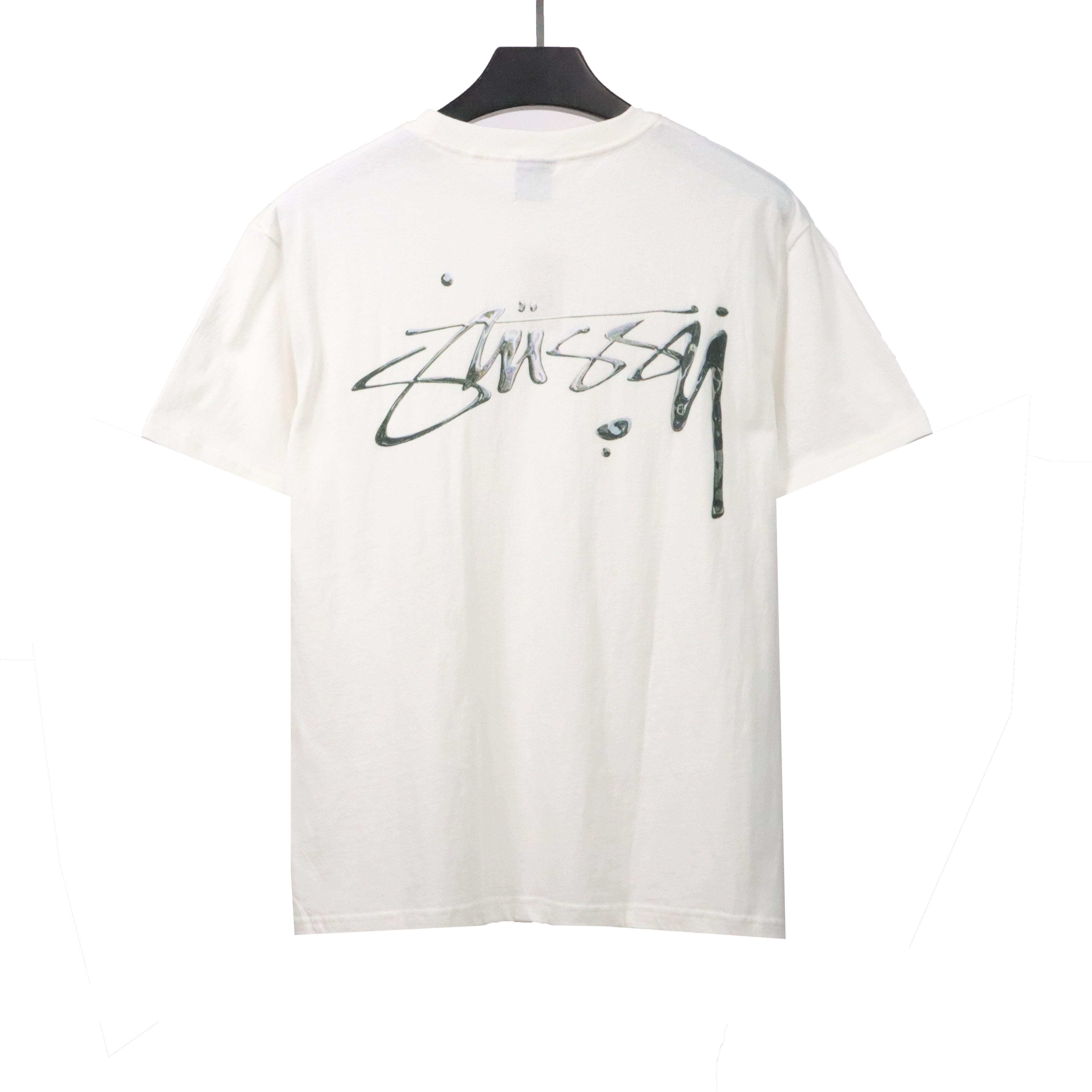 Stussy Signature Painting Print Short Sleeve White