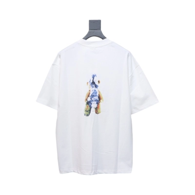 WE11DONE 25SS Spring and Summer New Cute Creative Bear Print Short Sleeve T White 02