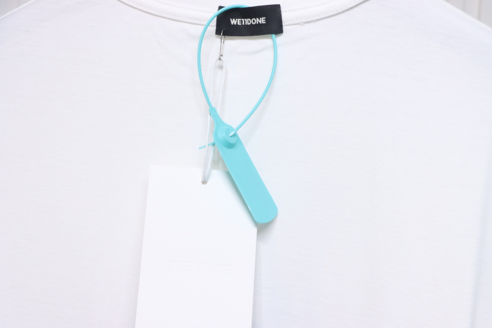 WE11DONE 25SS Spring and Summer New Cute Creative Bear Print Short Sleeve T White