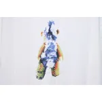 WE11DONE 25SS Spring and Summer New Cute Creative Bear Print Short Sleeve T White