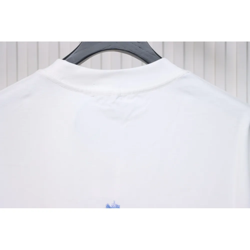 WE11DONE 25SS Spring and Summer New Cute Creative Bear Print Short Sleeve T White