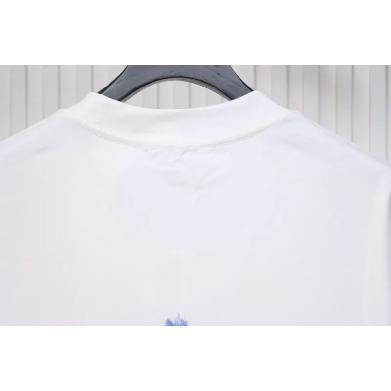 WE11DONE 25SS Spring and Summer New Cute Creative Bear Print Short Sleeve T White