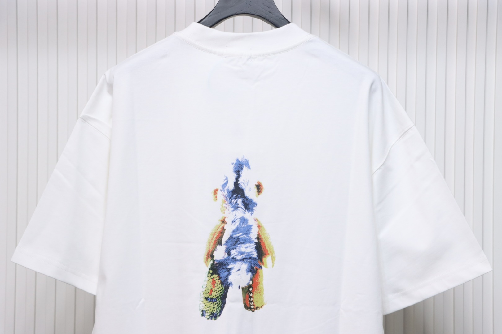 WE11DONE 25SS Spring and Summer New Cute Creative Bear Print Short Sleeve T White