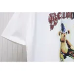 WE11DONE 25SS Spring and Summer New Cute Creative Bear Print Short Sleeve T White