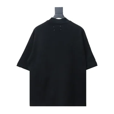 Maison Margiela 24SS Margiela washed embroidered short-sleeved T-shirt black 02