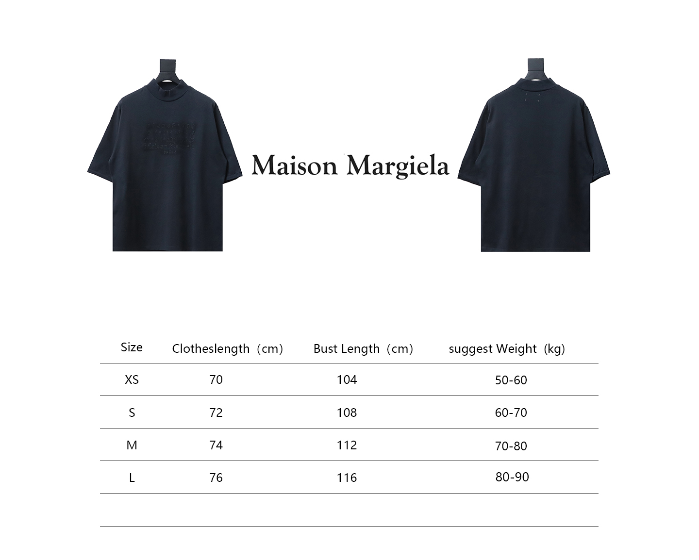 Maison Margiela 24SS Margiela washed embroidered short-sleeved T-shirt Grey