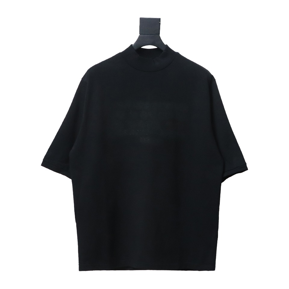 Maison Margiela 24SS Margiela washed embroidered short-sleeved T-shirt Grey