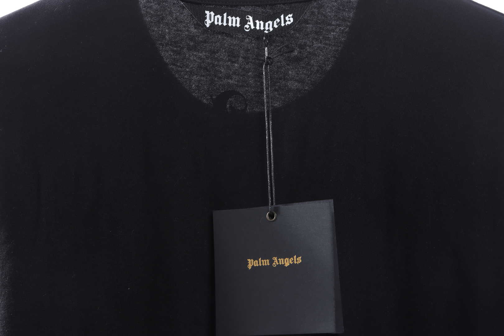 .Palm Angels Transparent Broken Head Bear Print Short Sleeve black