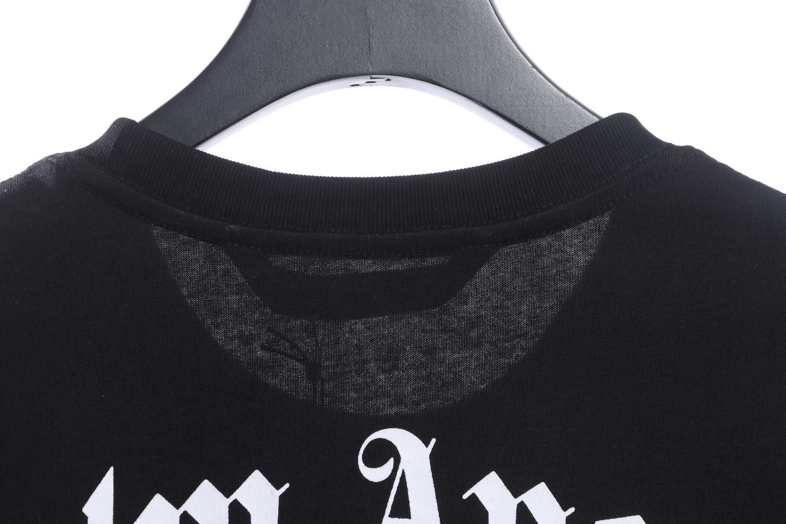 .Palm Angels Transparent Broken Head Bear Print Short Sleeve black