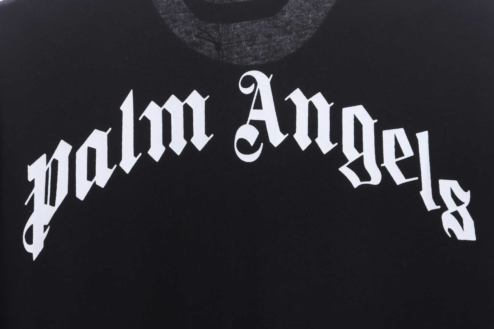 .Palm Angels Transparent Broken Head Bear Print Short Sleeve black
