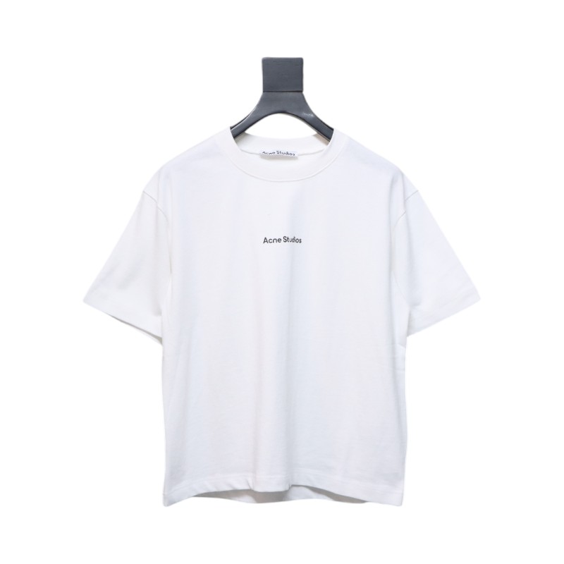 Acne Studios 24ss Small Letter Printed Short Sleeve White