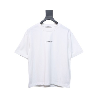 Acne Studios 24ss Small Letter Printed Short Sleeve White 01