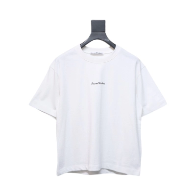 Acne Studios 24ss Small Letter Printed Short Sleeve White 01
