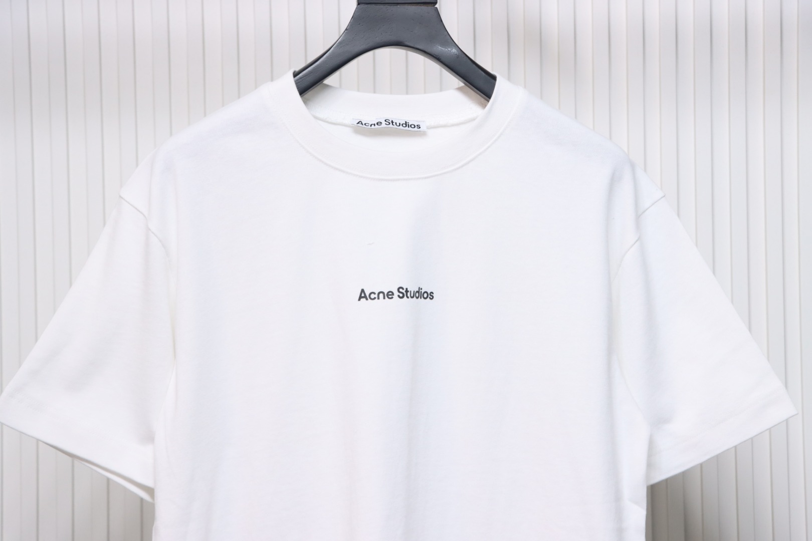 Acne Studios 24ss Small Letter Printed Short Sleeve White