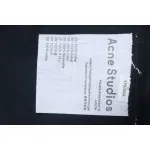 Acne Studios 25SS Lettering Embroidered Short Sleeve T-Shirt Black