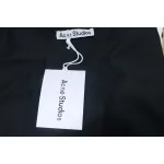 Acne Studios 25SS Lettering Embroidered Short Sleeve T-Shirt Black