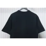 Acne Studios 25SS Lettering Embroidered Short Sleeve T-Shirt Black