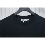 Acne Studios 25SS Lettering Embroidered Short Sleeve T-Shirt Black