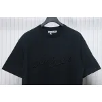 Acne Studios 25SS Lettering Embroidered Short Sleeve T-Shirt Black