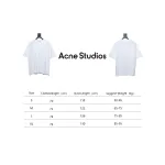 Acne Studios 25SS Lettering Embroidered Short Sleeve T-Shirt White